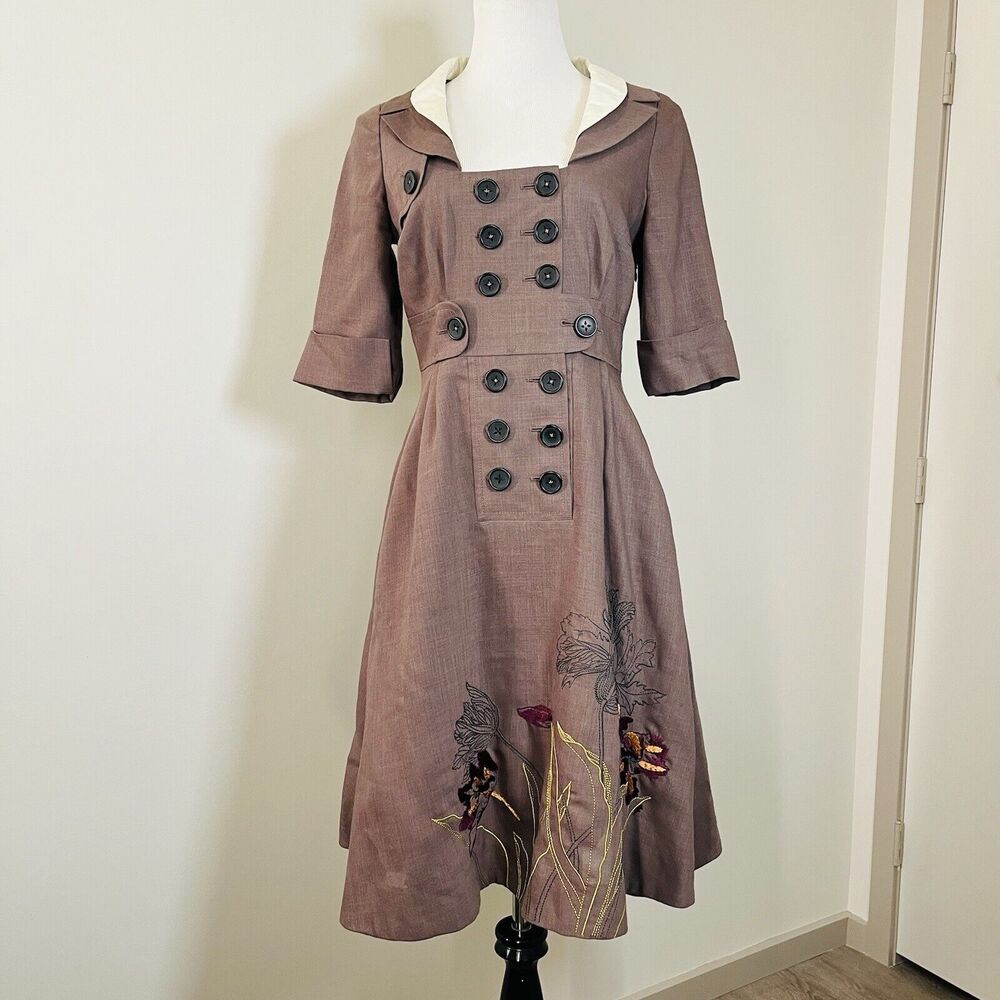 RARE Anthropologie Coat Dress by Floreat